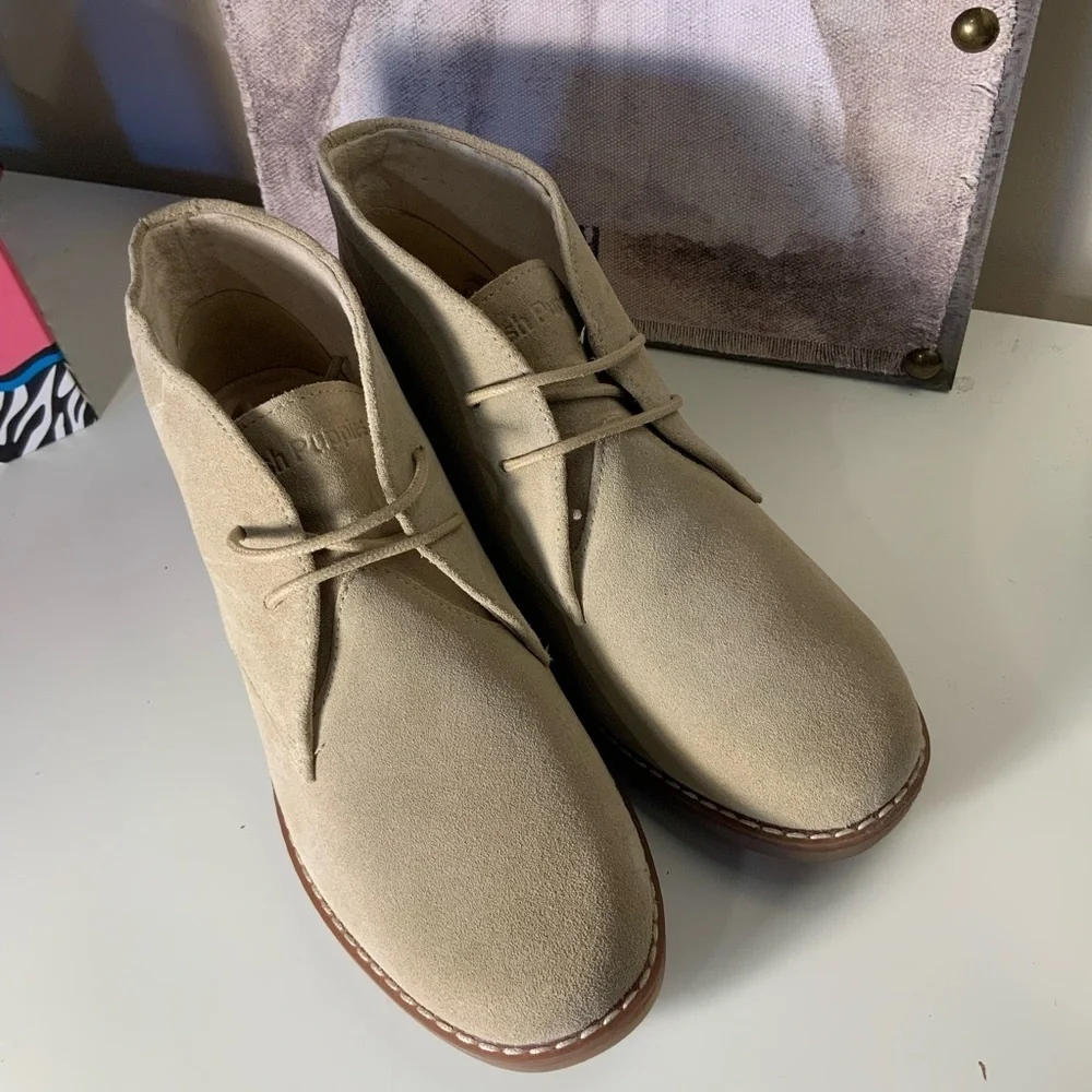 Hush Puppies Mazin Cayto Tan Suede Chukka Boots New
